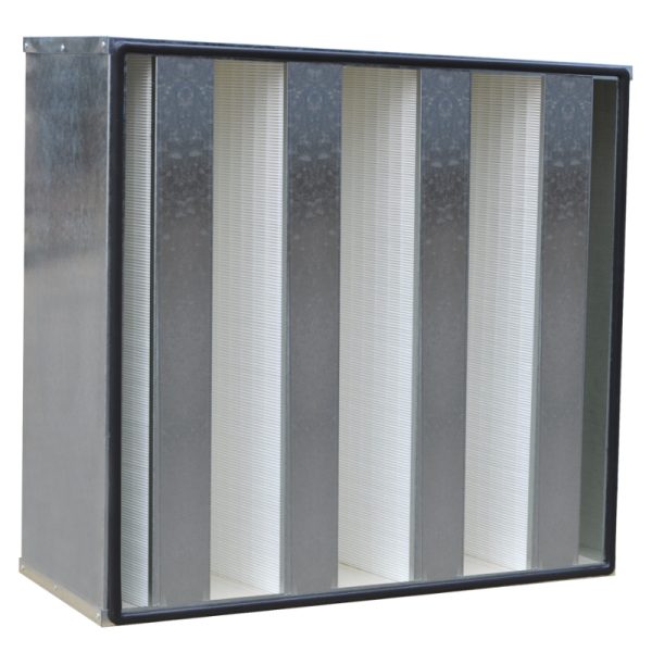 Big Flitration Area V-bank Air Filter In Metal Frame - Image 3