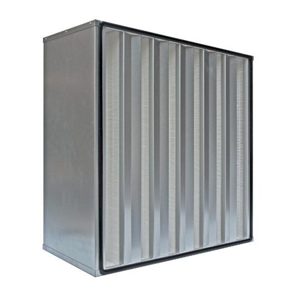 Big Flitration Area V-bank Air Filter In Metal Frame